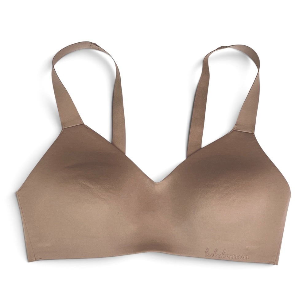Lululemon Hold True Bra 32C Lt Brown Wireless Seamless Molded Cup Adjustable $78